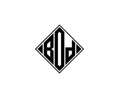 BOD logo tasarım vektör şablonu. BOD