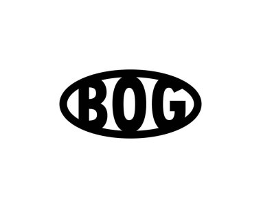BOG logo tasarım vektör şablonu. Bataklık