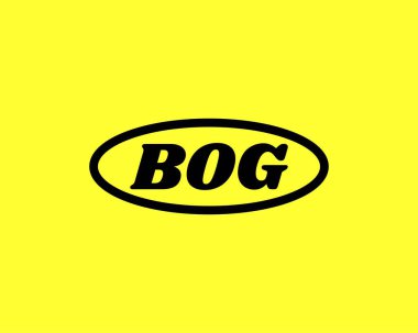 BOG logo tasarım vektör şablonu. Bataklık