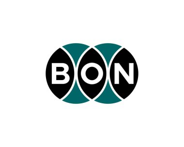 BON Logo tasarım vektör şablonu. BON