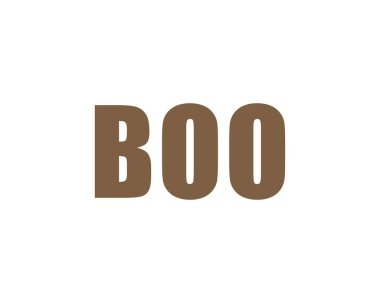 BOO Logo tasarım vektör şablonu. BOO