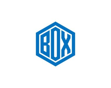 Kutu logosu tasarım vektör şablonu. Kutu