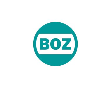 BOZ logo tasarım vektör şablonu. BOZ