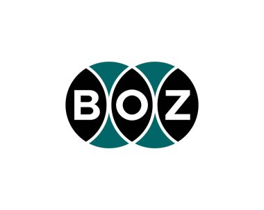 BOZ logo tasarım vektör şablonu. BOZ