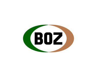 BOZ logo tasarım vektör şablonu. BOZ