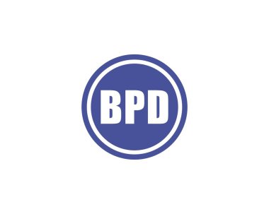 BPD logo tasarım vektör şablonu. BPD