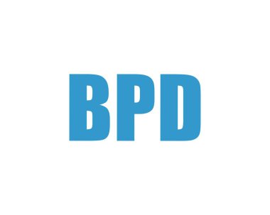 BPD logo tasarım vektör şablonu. BPD