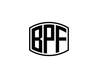 BPF logo tasarım vektör şablonu. BPF