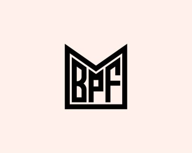 BPF logo tasarım vektör şablonu. BPF