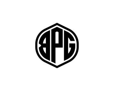 BPG logo tasarım vektör şablonu. BPG