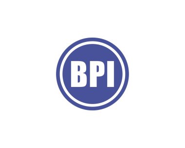 BPI logo tasarım vektör şablonu. BPI
