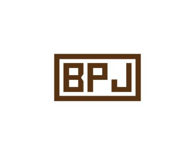 BPJ Logo tasarım vektör şablonu. BPJ