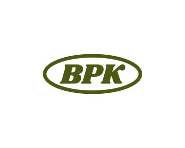 BPK logo tasarım vektör şablonu. BPK