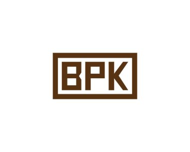 BPK logo tasarım vektör şablonu. BPK