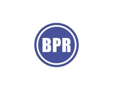 BPR logo tasarım vektör şablonu. BPR