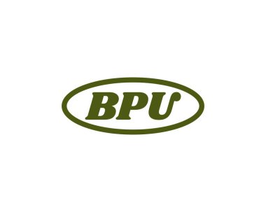 BPU Logo tasarım vektör şablonu. BPU