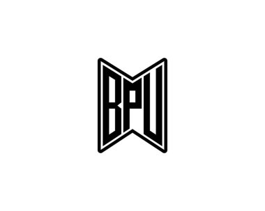 BPU Logo tasarım vektör şablonu. BPU
