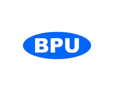 BPU Logo tasarım vektör şablonu. BPU