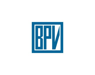 BPV Logo tasarım vektör şablonu. BPV
