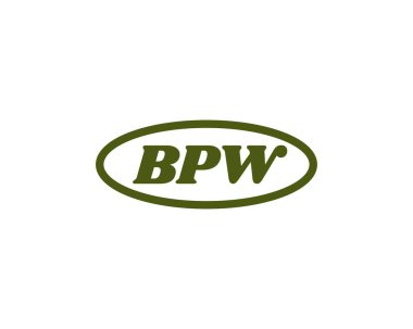 BPW logo tasarım vektör şablonu. BPW