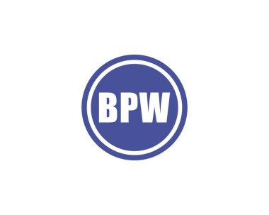BPW logo tasarım vektör şablonu. BPW