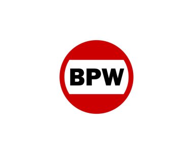 BPW logo tasarım vektör şablonu. BPW