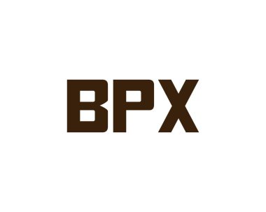 BPX logo tasarım vektör şablonu. BPX
