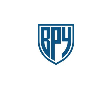 BPY Logo tasarım vektör şablonu. BPY