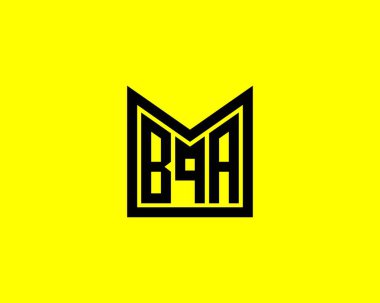 BQA logo tasarım vektör şablonu. BQA