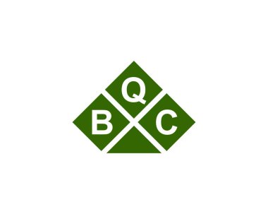 BQC Logo tasarım vektör şablonu. BQC