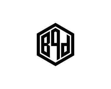 BQD logo tasarım vektör şablonu. BQD