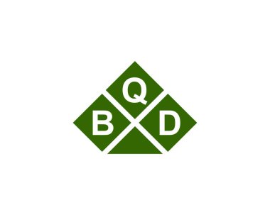 BQD logo tasarım vektör şablonu. BQD