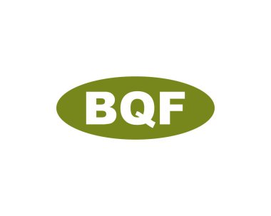 BQF logo tasarım vektör şablonu. BQF