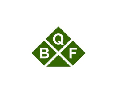 BQF logo tasarım vektör şablonu. BQF