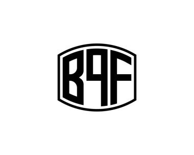 BQF logo tasarım vektör şablonu. BQF