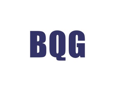 BQG logo tasarım vektör şablonu. BQG