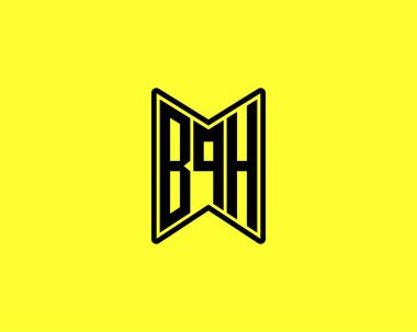 BQH Logo tasarım vektör şablonu. BQH