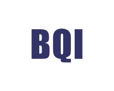 BQI logo tasarım vektör şablonu. BQI