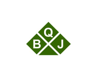 BQJ logo tasarım vektör şablonu. BQJ