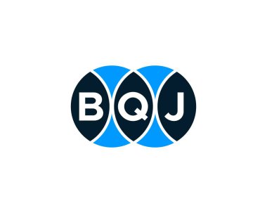 BQJ logo tasarım vektör şablonu. BQJ