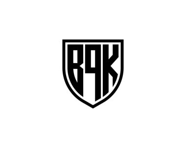 BQK logo tasarım vektör şablonu. BQK