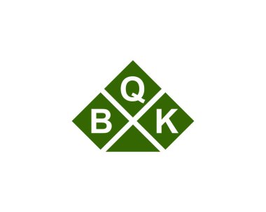 BQK logo tasarım vektör şablonu. BQK