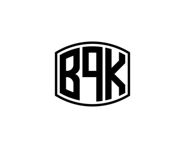 BQK logo tasarım vektör şablonu. BQK