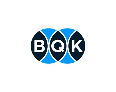 BQK logo tasarım vektör şablonu. BQK