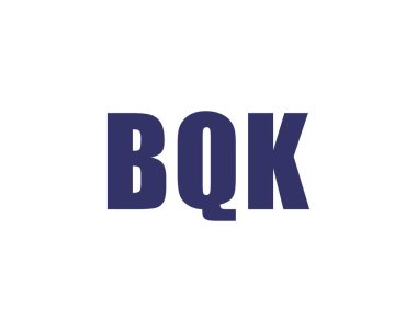 BQK logo tasarım vektör şablonu. BQK