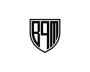 BQM logo tasarım vektör şablonu. BQM