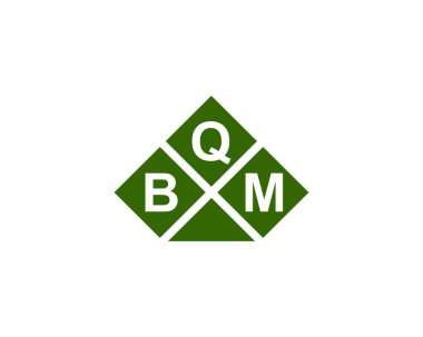 BQM logo tasarım vektör şablonu. BQM
