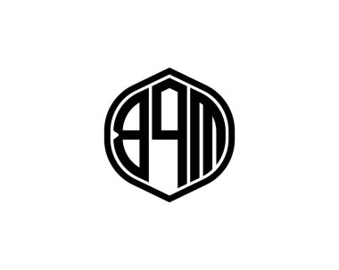 BQM logo tasarım vektör şablonu. BQM