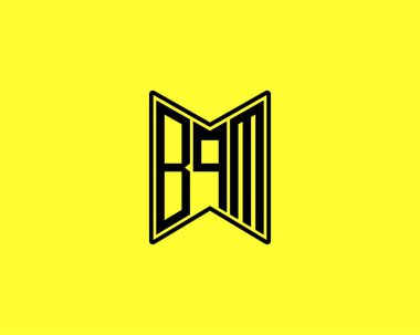BQM logo tasarım vektör şablonu. BQM