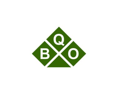 BQO logo tasarım vektör şablonu. BQO